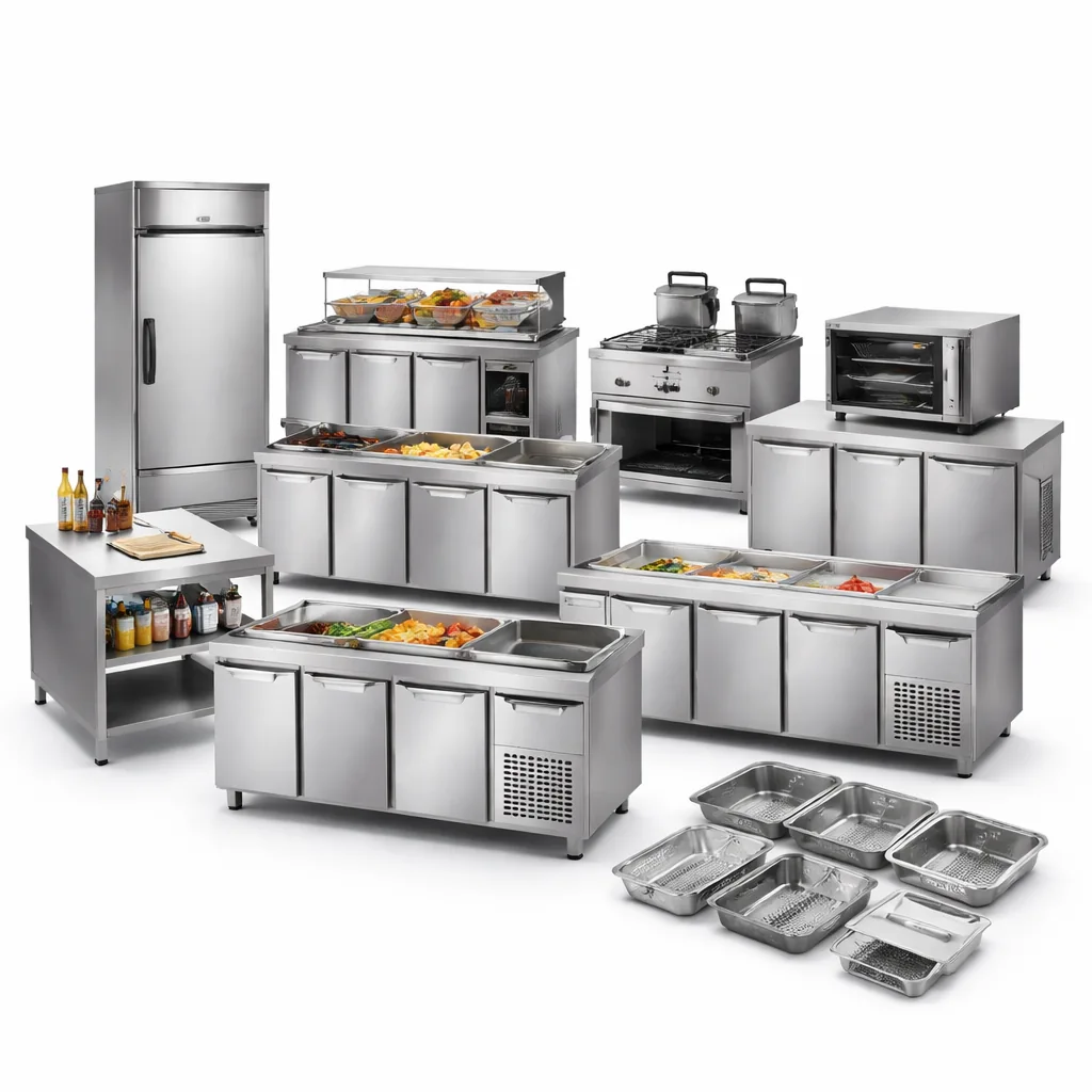 Sélection de matériel professionnel en inox pour remorque food truck